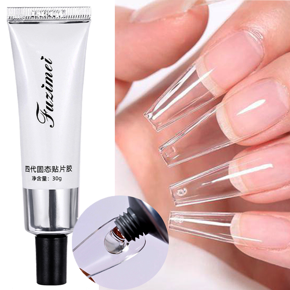 Nail Art Ombre - 30/20/10g Solid Soft เคล็ดลับเล็บปลอมเจล Super-Strong การยึดเกาะ