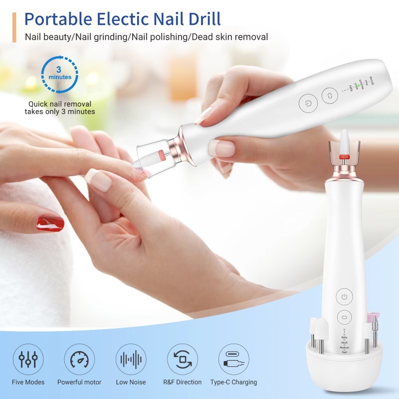 เครื่องตะไบเล็บไฟฟ้าแบบพกพา รุ - Nail Drill Machine บทวิจารณ์และราคา
