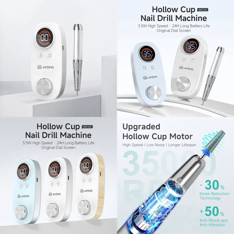 เครื่องเจียรเล็บแบบถ้วยกลวง AM - Nail Drill Machine บทวิจารณ์และราคา