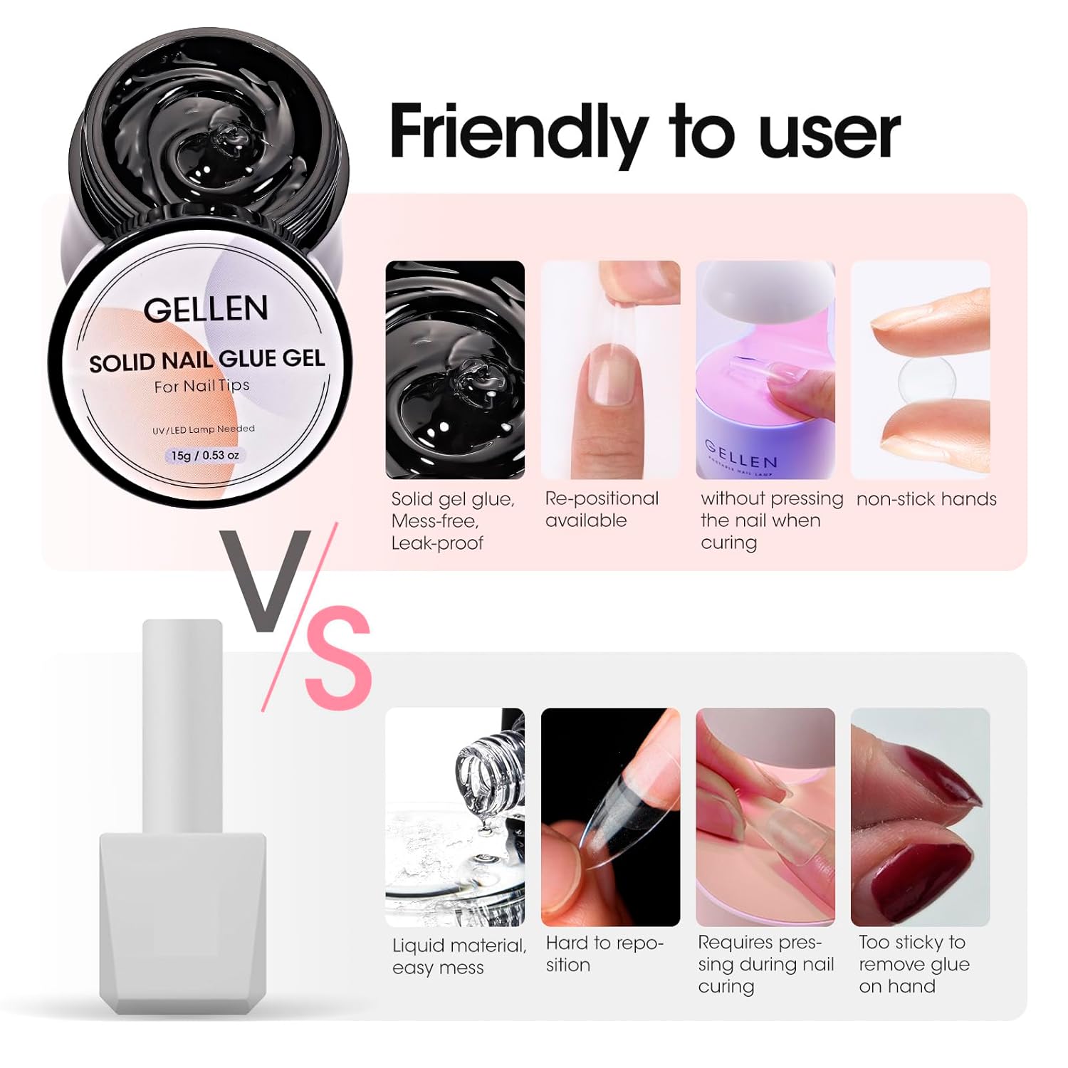 เจลเล็น น้ำยาต่อเล็บแบบแข็งใส  - Nail Art Ombre บทวิจารณ์และราคา