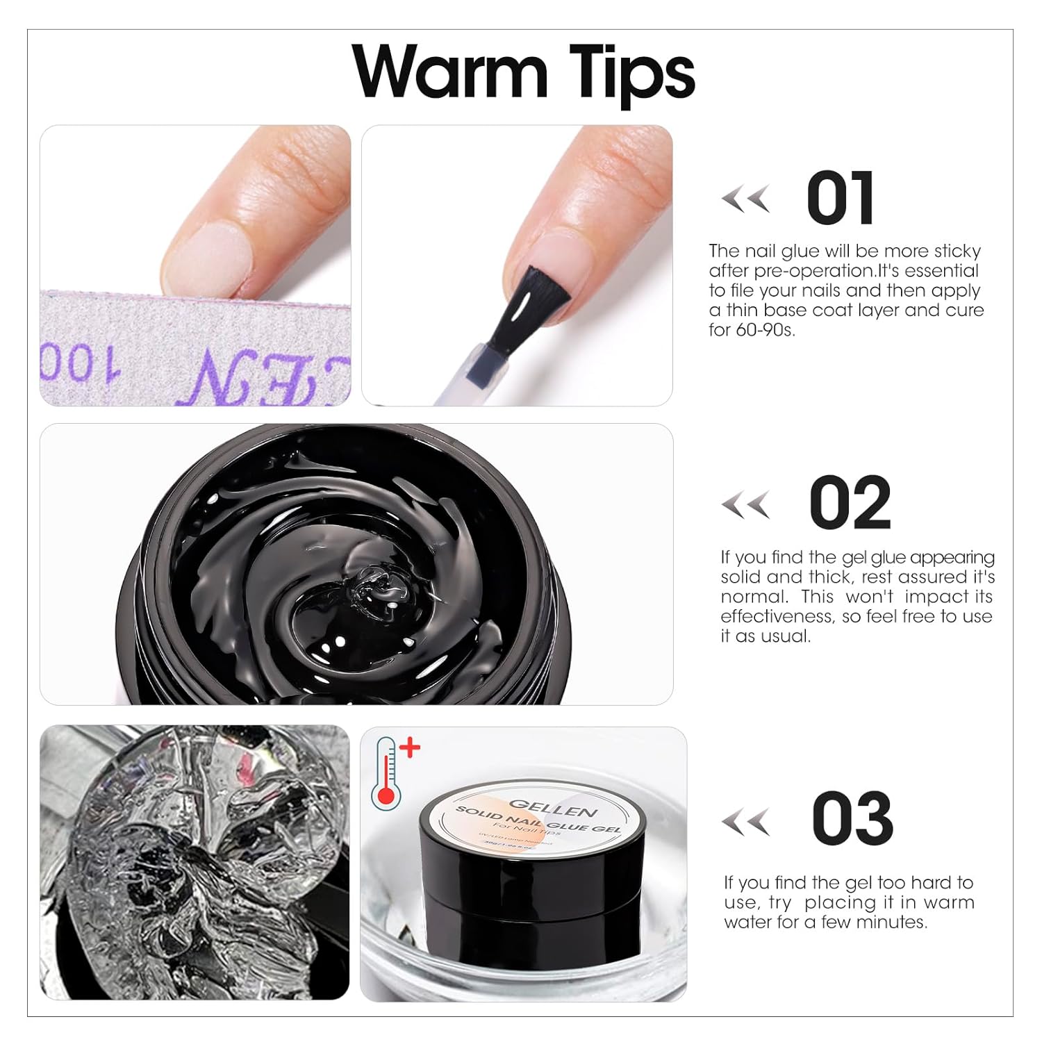 เจลเล็น น้ำยาต่อเล็บแบบแข็งใส  - Nail Art Ombre บทวิจารณ์และราคา