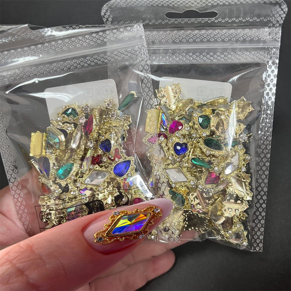 60PCS ผสมเล็บ Art Rhinestones  - Nail Art Valentines Day บทวิจารณ์และราคา