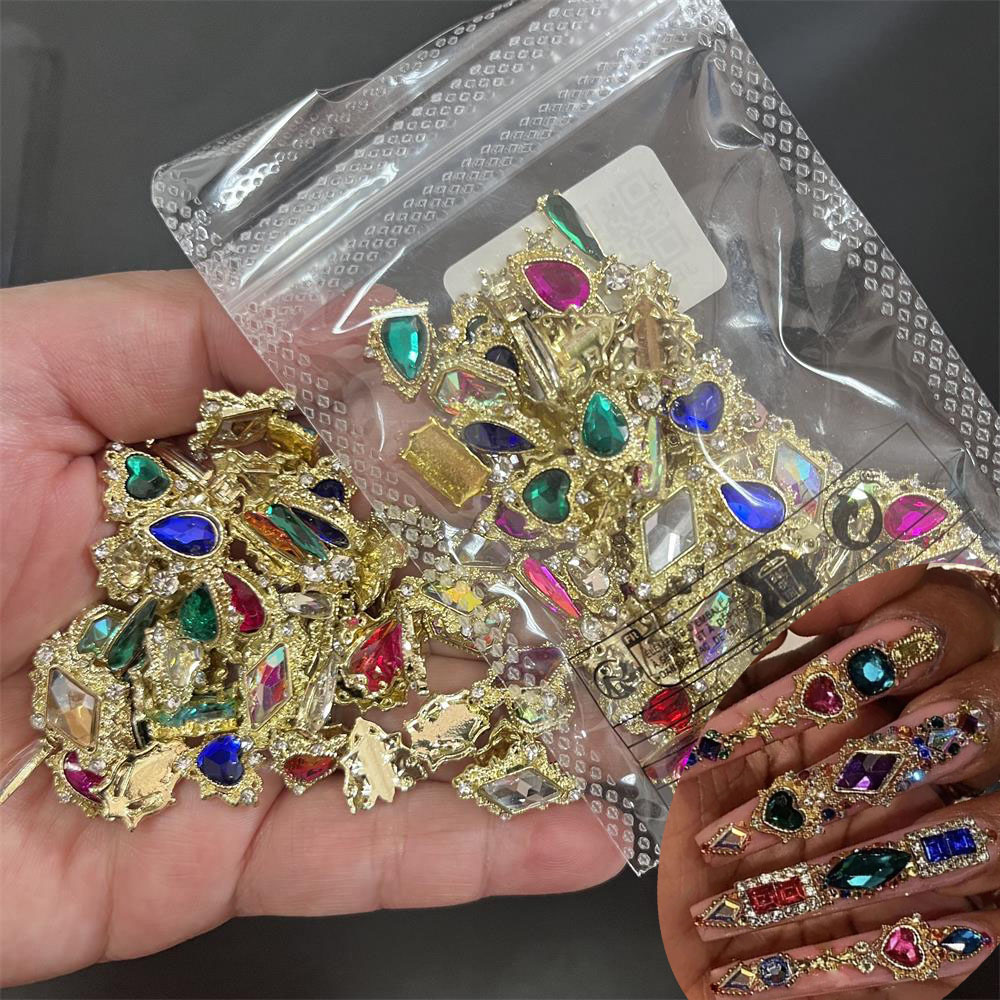 60PCS ผสมเล็บ Art Rhinestones  - Nail Art Valentines Day บทวิจารณ์และราคา