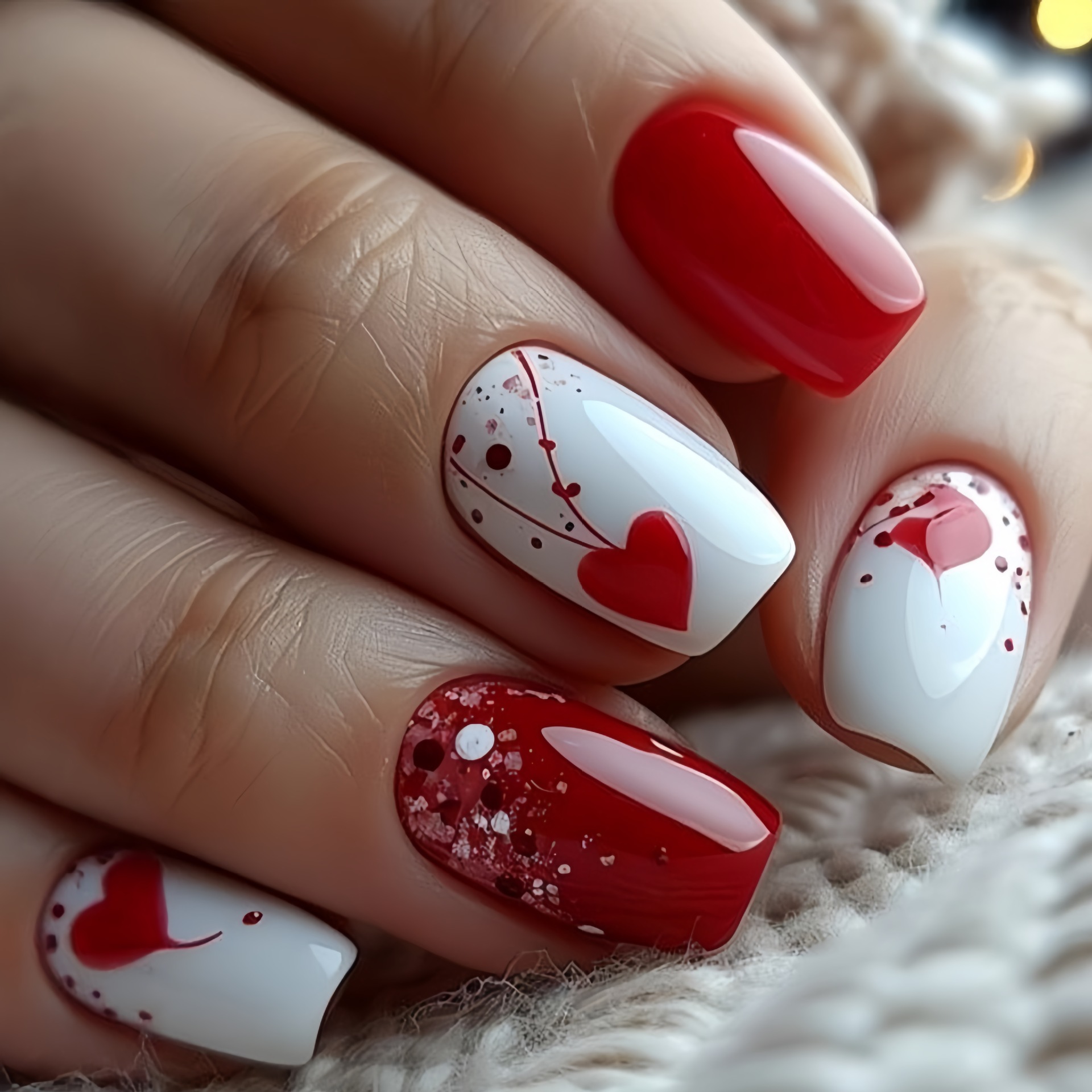 เล็บปลอมแบบสั้น-กลางสำหรับผู้ห - Nail Art Pink บทวิจารณ์และราคา