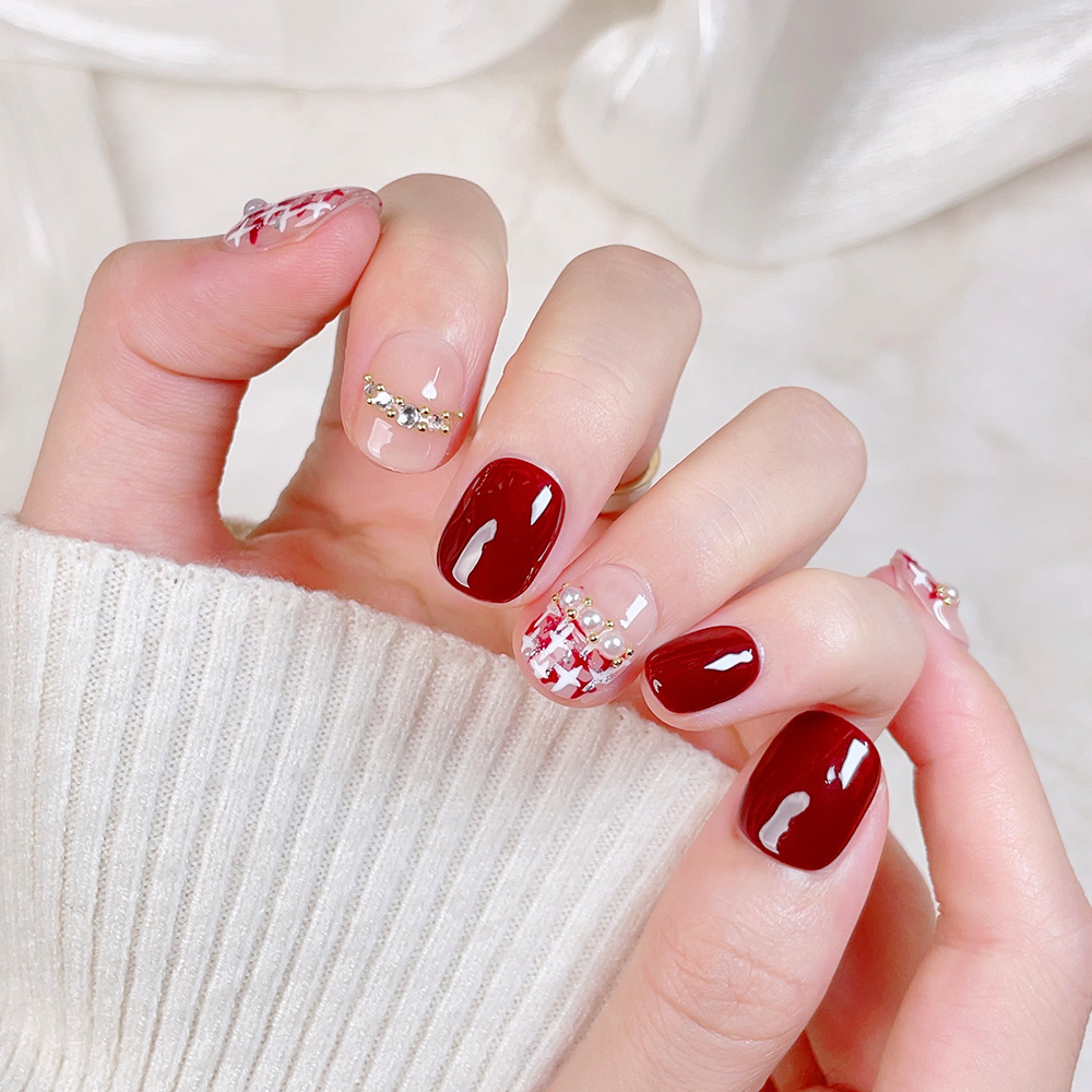 ชุดเล็บปลอมแบบกดติด 10 ชิ้น ทร - Nail Art Press On บทวิจารณ์และราคา